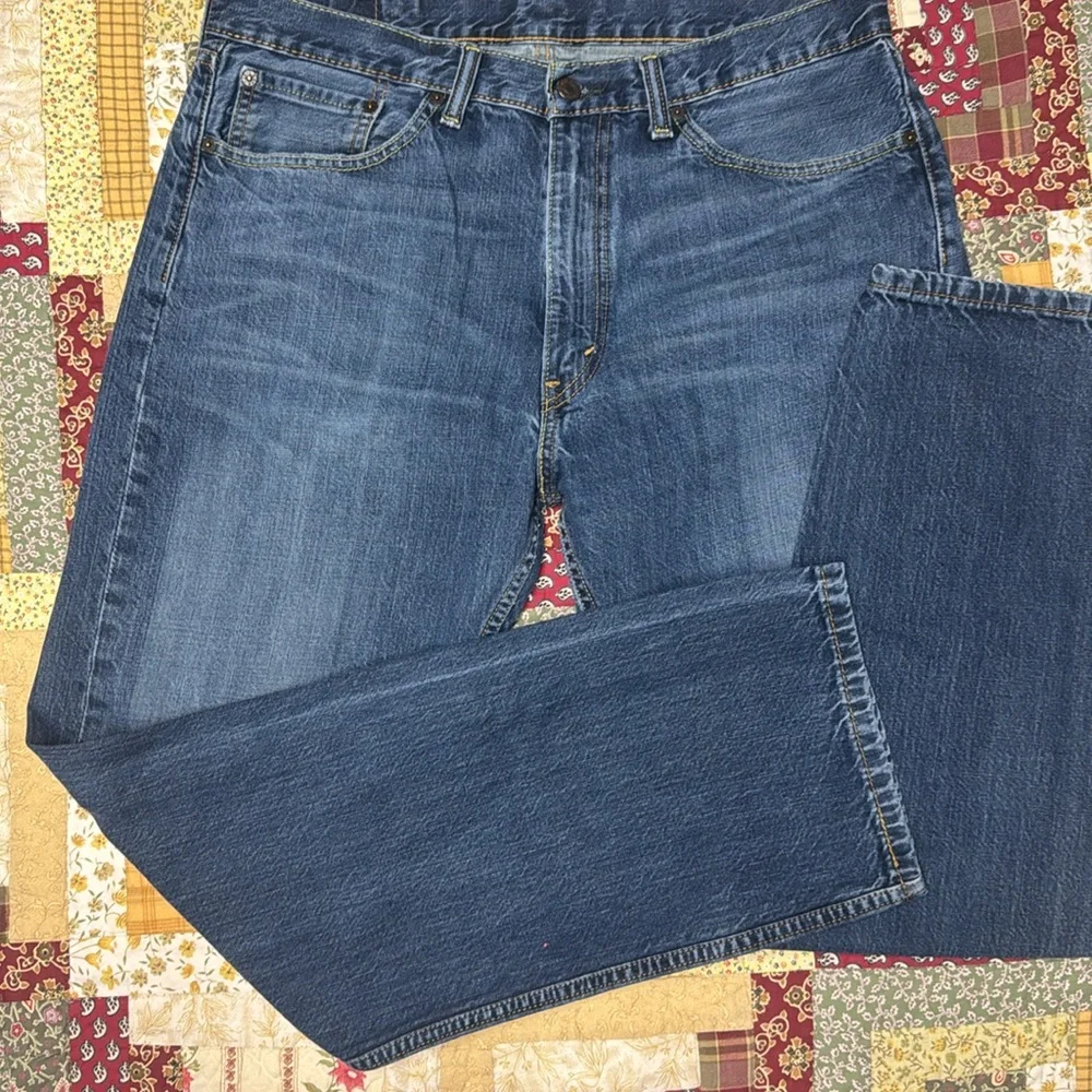 Levi's Men's 505 Straight Leg Blue Jeans Classic Style